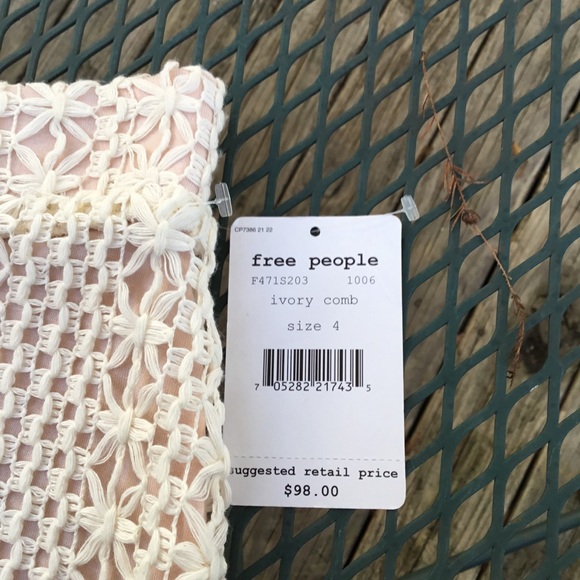 SZ 4 FREE PEOPLE CROCHET LINED PENCIL SKIRT - Picture 3 of 14